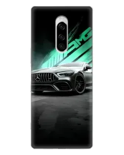 Чехол для Sony Xperia 1 с картинкой «Темный Mercedes AMG»