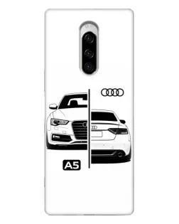 Чехол для Sony Xperia 1 с картинкой «Audi — контрастный дизайн»