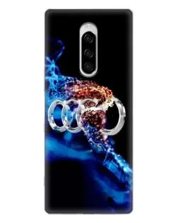 Чехол для Sony Xperia 1 с картинкой «Энергия лого Audi»