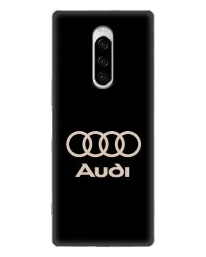 Чехол для Sony Xperia 1 с картинкой «Audi — золотой логотип» Чехол для Sony Xperia 1 с картинкой «Audi — золотой логотип»