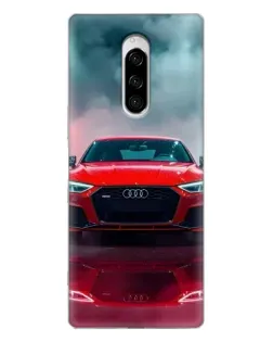 Чехол для Sony Xperia 1 с картинкой «Audi RS — красный стиль»