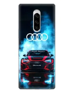 Чехол для Sony Xperia 1 с картинкой «Audi Sport — неон»