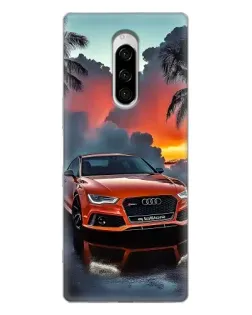 Чехол для Sony Xperia 1 с картинкой «Audi — закат»