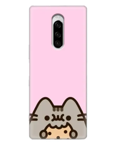 Чехол для Sony Xperia 1 с картинкой «Pusheen и печенье» Чехол для Sony Xperia 1 с картинкой «Pusheen и печенье»
