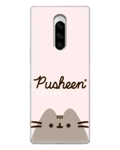 Чехол для Sony Xperia 1 с картинкой «Pusheen логотип» Чехол для Sony Xperia 1 с картинкой «Pusheen логотип»