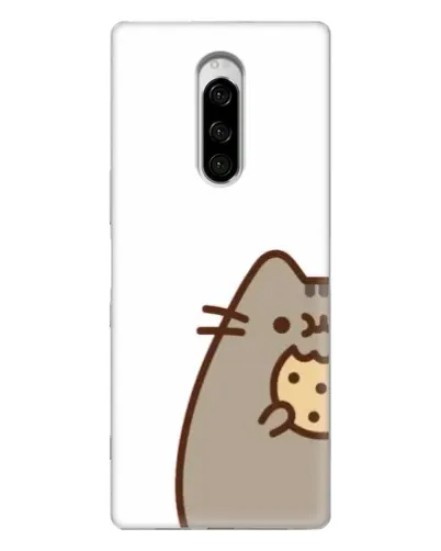Чехол для Sony Xperia 1 с картинкой «Пушин с печеньем» Чехол для Sony Xperia 1 с картинкой «Пушин с печеньем»