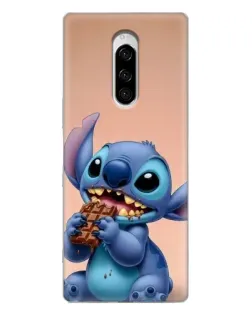 Чехол для Sony Xperia 1 с картинкой «Стич ест шоколад» Чехол для Sony Xperia 1 с картинкой «Стич ест шоколад»