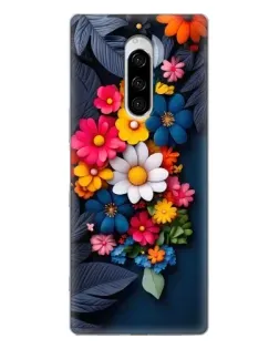 Чехол для Sony Xperia 1 с картинкой «Цветочная феерия»