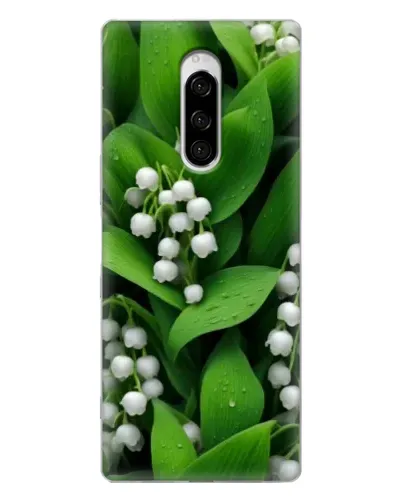 Чехол для Sony Xperia 1 с картинкой «Ландыши в зелени»