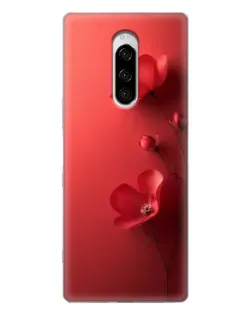 Чехол для Sony Xperia 1 с картинкой «Маковые соцветия»