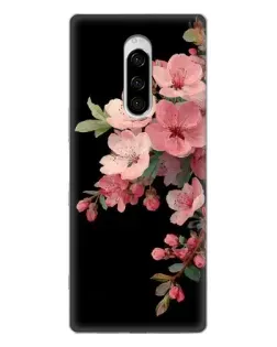 Чехол для Sony Xperia 1 с картинкой «Розовая ветка сакуры»