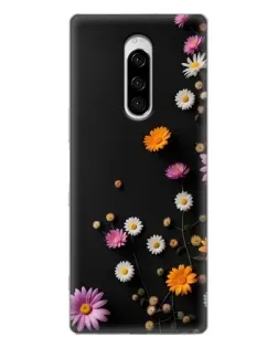 Чехол для Sony Xperia 1 с картинкой «Цветочная композиция»