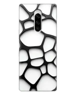Чехол для Sony Xperia 1 с картинкой «Белая объемная сетка» Чехол для Sony Xperia 1 с картинкой «Белая объемная сетка»