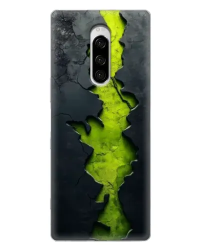Чехол для Sony Xperia 1 с картинкой «Салатовый разлом скалы» Чехол для Sony Xperia 1 с картинкой «Салатовый разлом скалы»