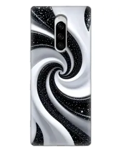 Чехол для Sony Xperia 1 с картинкой «Черно-белая спираль» Чехол для Sony Xperia 1 с картинкой «Черно-белая спираль»