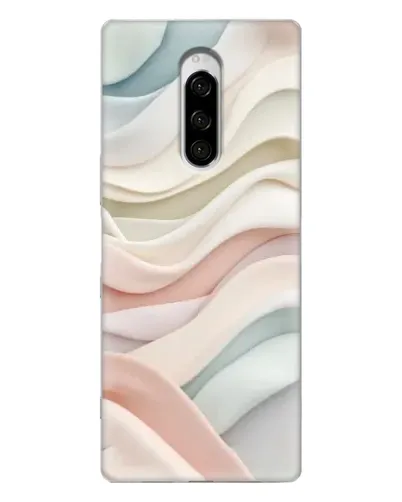 Чехол для Sony Xperia 1 с картинкой «Пастельные нежные волны» Чехол для Sony Xperia 1 с картинкой «Пастельные нежные волны»