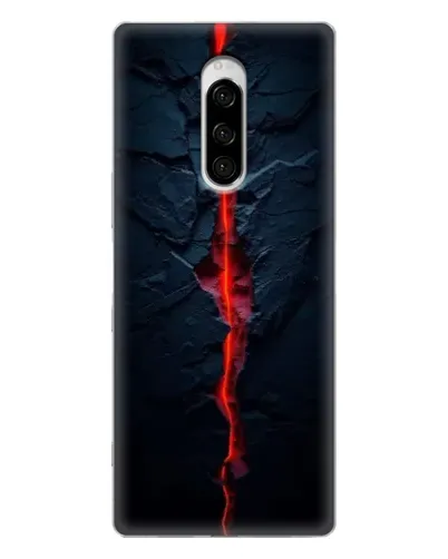 Чехол для Sony Xperia 1 с картинкой «Kрасная лавовая трещина» Чехол для Sony Xperia 1 с картинкой «Kрасная лавовая трещина»