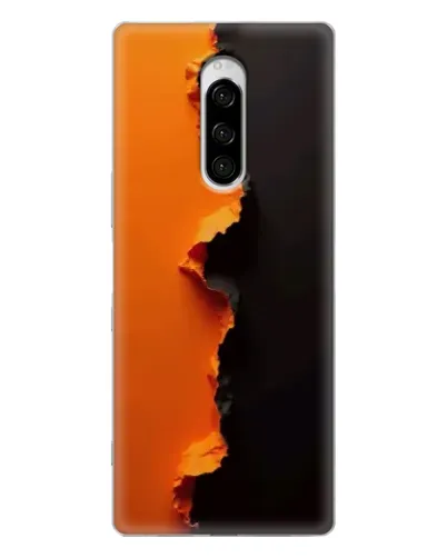 Чехол для Sony Xperia 1 с картинкой «Оранжевый разлом» Чехол для Sony Xperia 1 с картинкой «Оранжевый разлом»