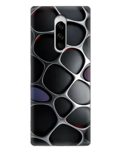 Чехол для Sony Xperia 1 с картинкой «Объемная темная решетка» Чехол для Sony Xperia 1 с картинкой «Объемная темная решетка»