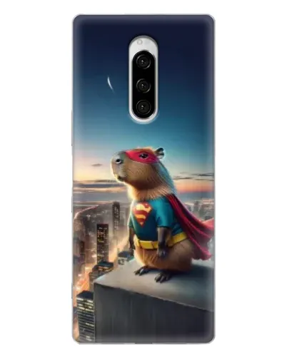 Чехол для Sony Xperia 1 с картинкой «Капи-мен супергерой» Чехол для Sony Xperia 1 с картинкой «Капи-мен супергерой»