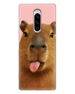 Чохол для Sony Xperia 1 з картинкою «Капібара з язиком» Чохол для Sony Xperia 1 з картинкою «Капібара з язиком»