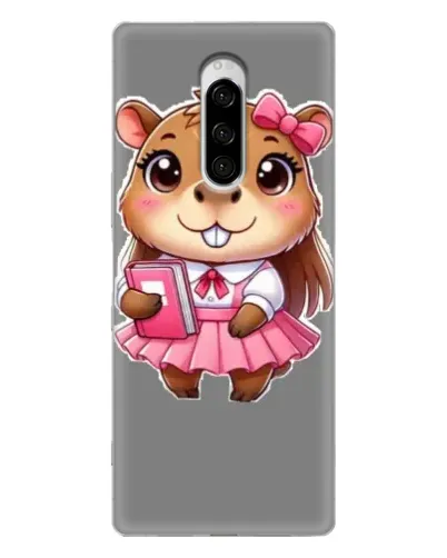 Чехол для Sony Xperia 1 с картинкой «Девочка капибара» Чехол для Sony Xperia 1 с картинкой «Девочка капибара»