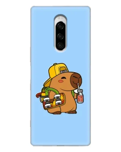 Чехол для Sony Xperia 1 с картинкой «Капибара на скейте» Чехол для Sony Xperia 1 с картинкой «Капибара на скейте»