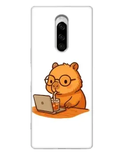 Чохол для Sony Xperia 1 з картинкою «Капібара з ноутбуком» Чохол для Sony Xperia 1 з картинкою «Капібара з ноутбуком»