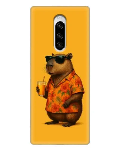Чехол для Sony Xperia 1 с картинкой «Капибара на отдыхе» Чехол для Sony Xperia 1 с картинкой «Капибара на отдыхе»