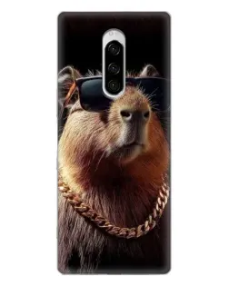 Чохол для Sony Xperia 1 з картинкою «Капібара золотий ланцюг» Чохол для Sony Xperia 1 з картинкою «Капібара золотий ланцюг»