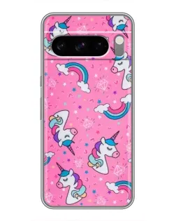Чехол для Sony Xperia 10 VII с картинкой «Unicorn паттерн розовый»