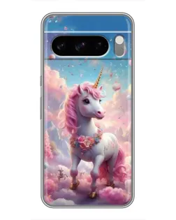Чехол для Sony Xperia 10 VII с картинкой «Единорог среди облаков»