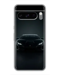 Чехол для Sony Xperia 10 VII с картинкой «Черный Lamborghini Aventador»