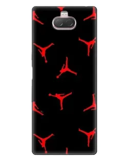 Чехол для Sony Xperia 10 с картинкой «Jordan Red Pattern» Чехол для Sony Xperia 10 с картинкой «Jordan Red Pattern»