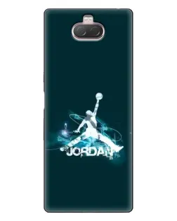 Чехол для Sony Xperia 10 с картинкой «Jordan Blue Fire» Чехол для Sony Xperia 10 с картинкой «Jordan Blue Fire»