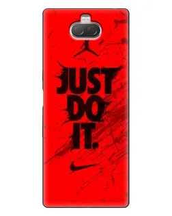 Чехол для Sony Xperia 10 с картинкой «Nike Just Do It» Чехол для Sony Xperia 10 с картинкой «Nike Just Do It»
