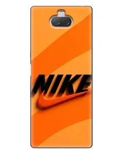 Чехол для Sony Xperia 10 с картинкой «Оранжевый драйв Nike» Чехол для Sony Xperia 10 с картинкой «Оранжевый драйв Nike»