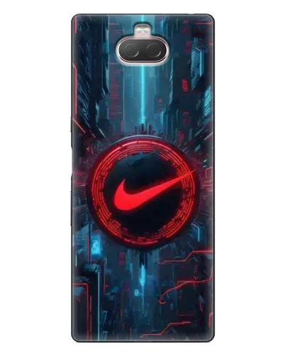 Чехол для Sony Xperia 10 с картинкой «Техногенный стиль Nike» Чехол для Sony Xperia 10 с картинкой «Техногенный стиль Nike»