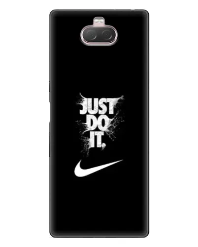 Чехол для Sony Xperia 10 с картинкой «Текстовый принт Nike» Чехол для Sony Xperia 10 с картинкой «Текстовый принт Nike»
