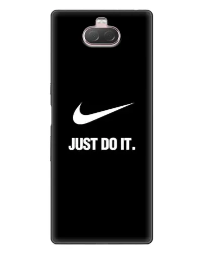 Чехол для Sony Xperia 10 с картинкой «Классический принт Nike» Чехол для Sony Xperia 10 с картинкой «Классический принт Nike»