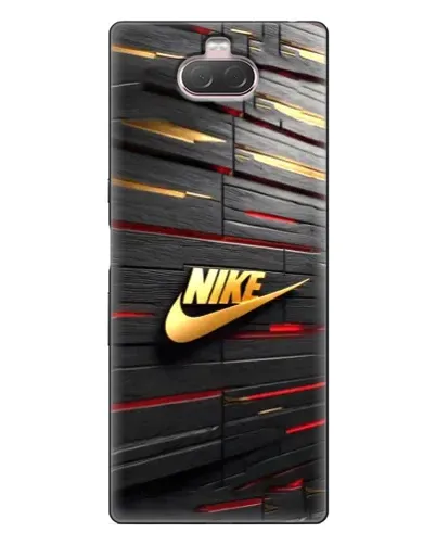 Чехол для Sony Xperia 10 с картинкой «Золотой Nike на металле» Чехол для Sony Xperia 10 с картинкой «Золотой Nike на металле»