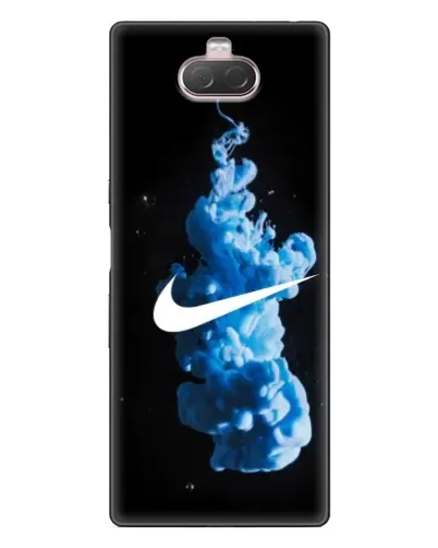 Чехол для Sony Xperia 10 с картинкой «Nike и синий дым» Чехол для Sony Xperia 10 с картинкой «Nike и синий дым»