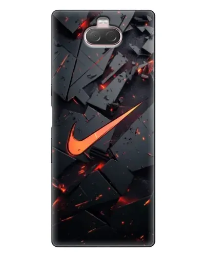 Чехол для Sony Xperia 10 с картинкой «Nike — эффект разломов» Чехол для Sony Xperia 10 с картинкой «Nike — эффект разломов»