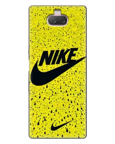 Чехол для Sony Xperia 10 с картинкой «Желтый текстурный Nike» Чехол для Sony Xperia 10 с картинкой «Желтый текстурный Nike»