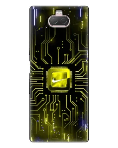 Чехол для Sony Xperia 10 с картинкой «Nike — золотая искра» Чехол для Sony Xperia 10 с картинкой «Nike — золотая искра»