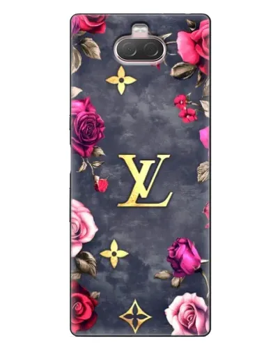 Чехол для Sony Xperia 10 с картинкой «Цветочный Louis Vuitton»