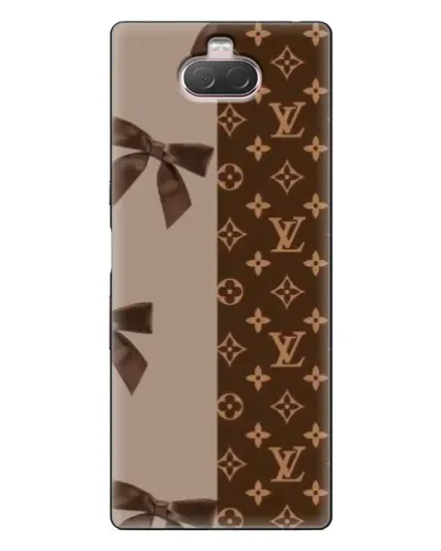 Чехол для Sony Xperia 10 с картинкой «Louis Vuitton — банты»