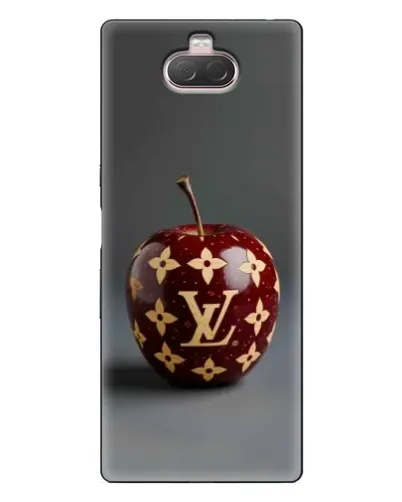 Чехол для Sony Xperia 10 с картинкой «Красное яблоко LV»