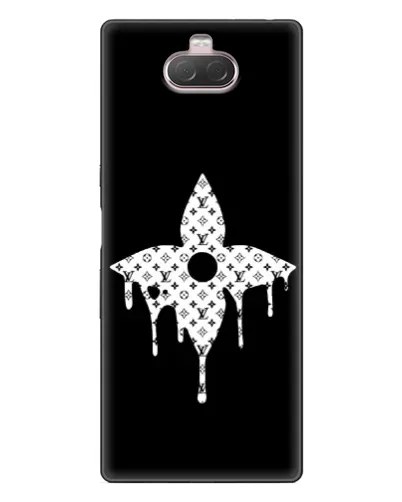 Чехол для Sony Xperia 10 с картинкой «Цветочная монограмма»