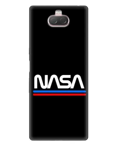Чехол для Sony Xperia 10 с картинкой «NASA — классика Red Blue» Чехол для Sony Xperia 10 с картинкой «NASA — классика Red Blue»